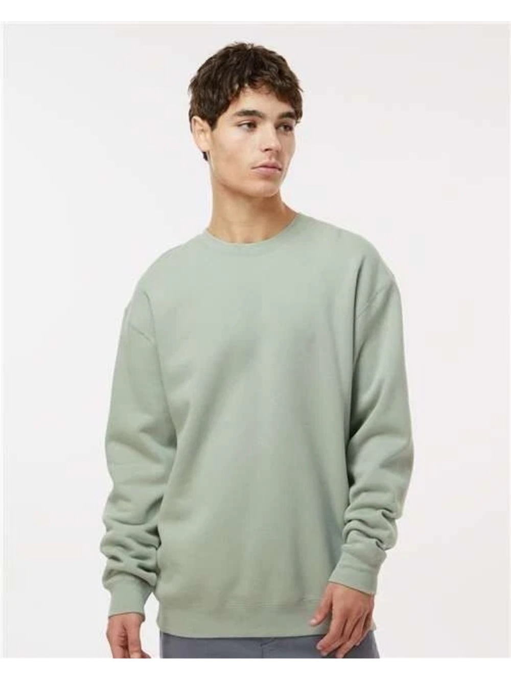2 X Independent Trading Co. Men Heavyweight Crewneck Sweatshirt SIZE S Ind3000